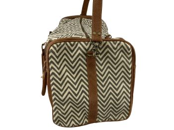 Klassy Cowgirl Chevron Upcycled Weekender Duffle Bag #2