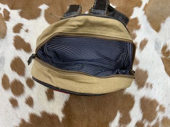 Klassy Cowgirl Vibrant Retro Upcycled Backpack Bag #2
