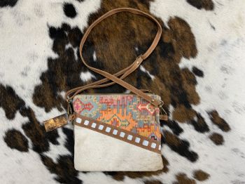 Klassy Cowgirl Southwest Brights Upcycled Crossbody Bag #5
