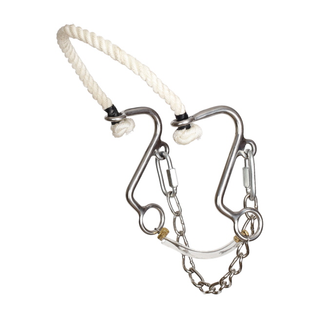 Showman Stainless Steel Little S Hackamore - 5 In.