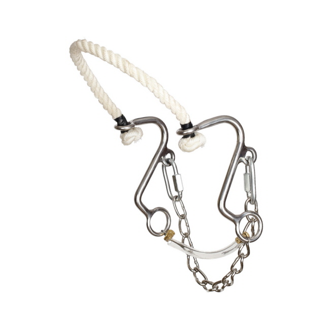 Showman Stainless Steel Little S Hackamore - Pony