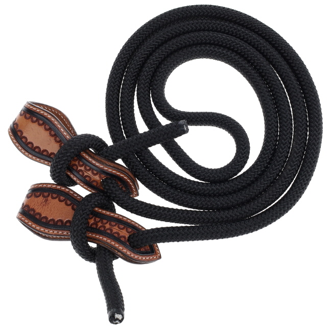Showman Parachute Cord Roping Reins with Slobber Straps
