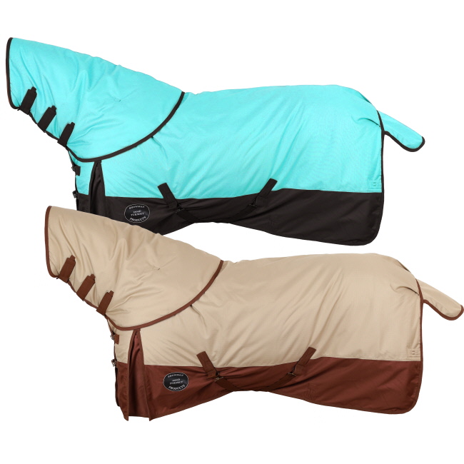 Showman 1200D Waterproof and Breathable Turnout Blanket with Neck Cover