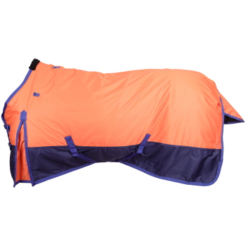 600D Waterproof and Breathable Turnout Blanket - Coral/Navy