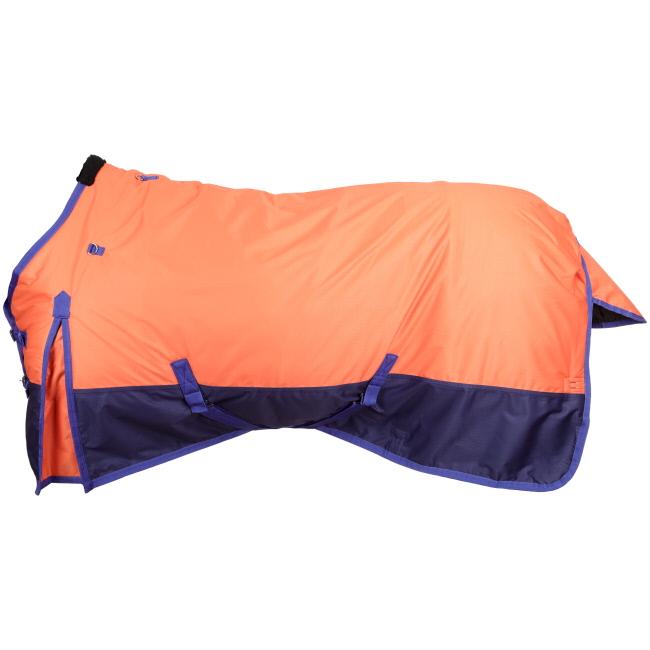 600D Waterproof and Breathable Turnout Blanket - Coral/Navy