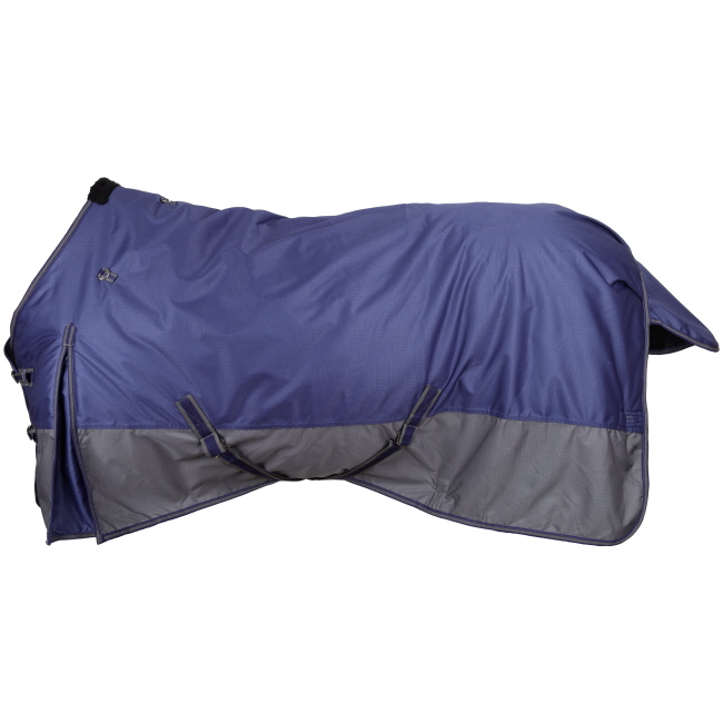 600D Waterproof and Breathable Turnout Blanket - Navy/Gray