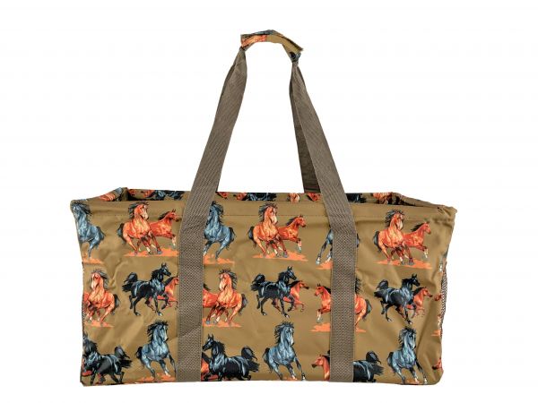 23" Utility Bag with running horses design