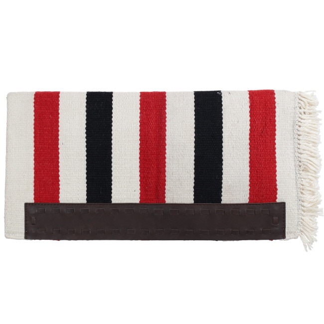 Showman 32" x 32" Assorted Casa Zia Saddle Blanket - Woven Stripes #2