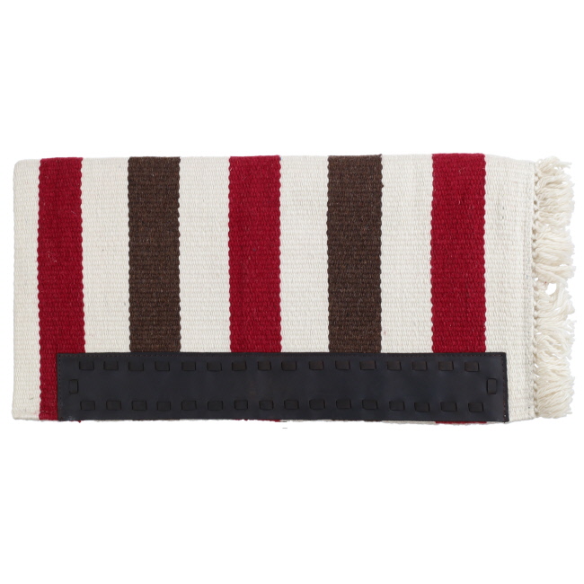 Showman 32" x 32" Assorted Casa Zia Saddle Blanket - Woven Stripes #3