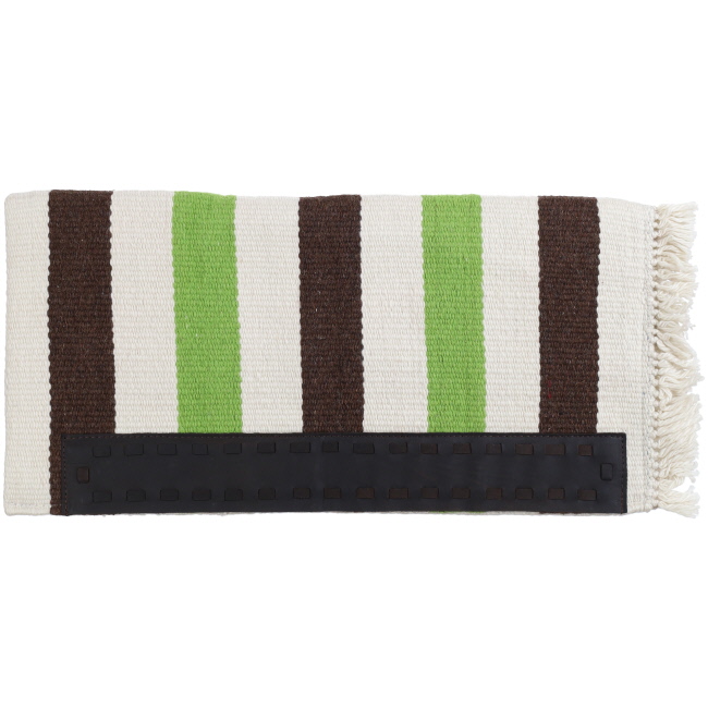 Showman 32" x 32" Assorted Casa Zia Saddle Blanket - Woven Stripes #6
