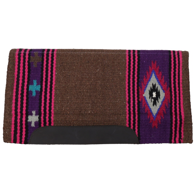 Showman™  Felt Bottom Saddle Pad. Hand Tooled Hair on Argentina Cowhide. main image 0