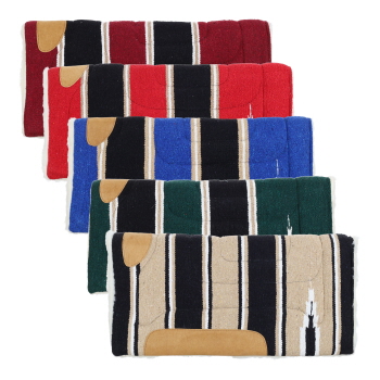 Showman 30" x 30" Assorted Acrylic Saddle Pad with Fleece Bottom - Navajo Sun