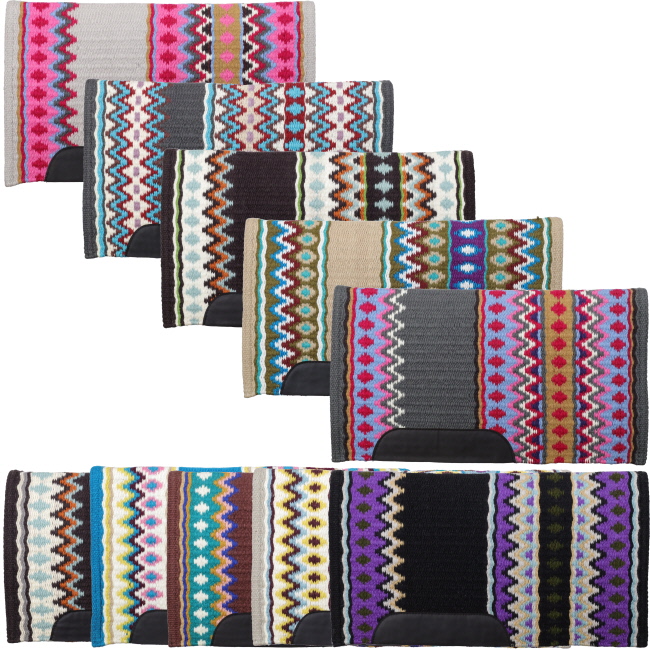 Showman 32" x 32" Assorted Wool Show Blanket #3