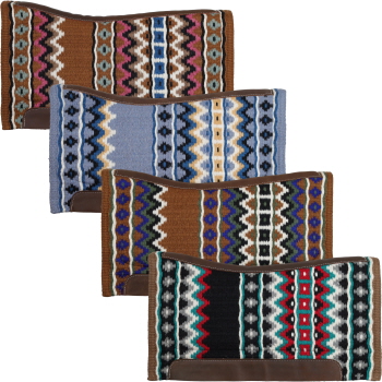 34" x 38" Contoured Saddle Pad with Memory Felt Bottom - Southwest Classic