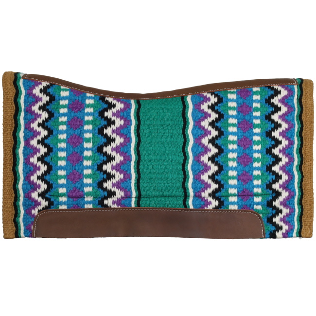 34" x 38" Contoured Saddle Pad with Memory Felt Bottom - Southwest Rhythm #4