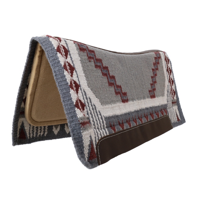 Showman 36" x 34" Wool Top Saddle Pad with Memory Felt Bottom - Mesa Ridge #4