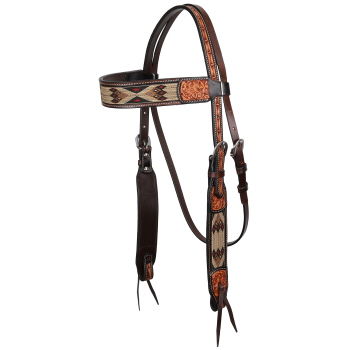 Showman Desert Loom Browband Headstall