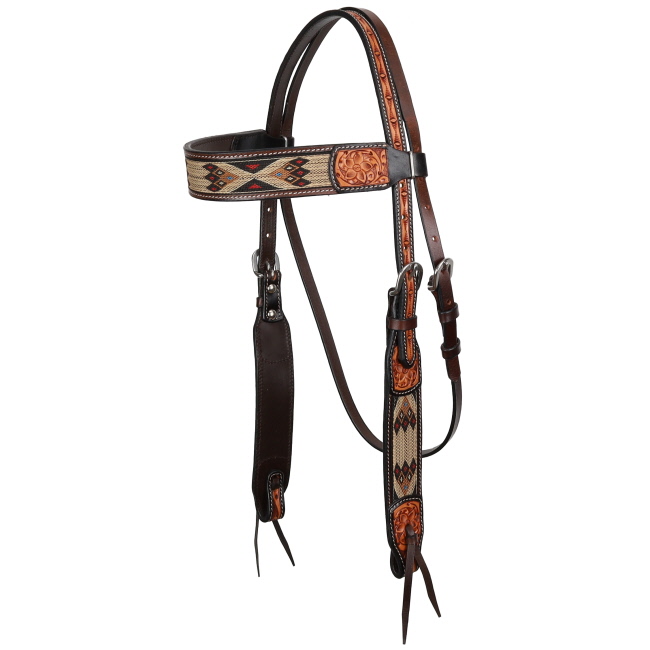 Showman Desert Loom Browband Headstall