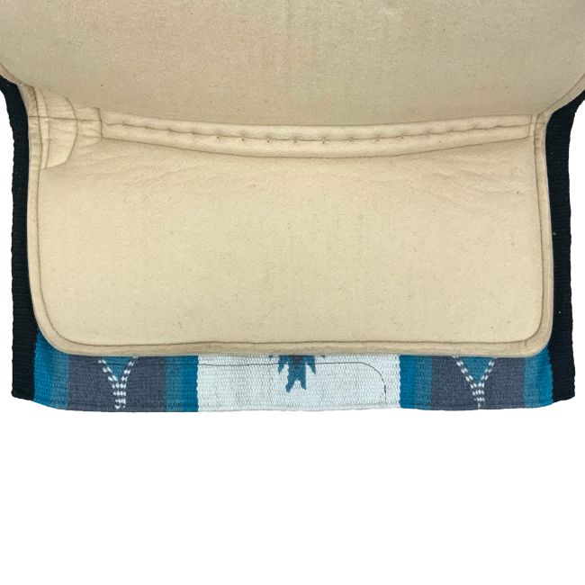 Showman 36" X 34" Wool Top Contoured Memory Felt Bottom Saddle Pad – Navajo Diamond #6