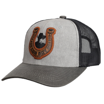 Horseshoe Patch Gray Baseball Cap