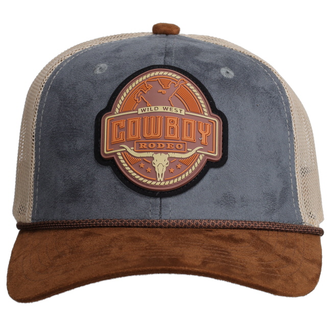 Suede "Cowboy" Baseball Cap - Gray #2