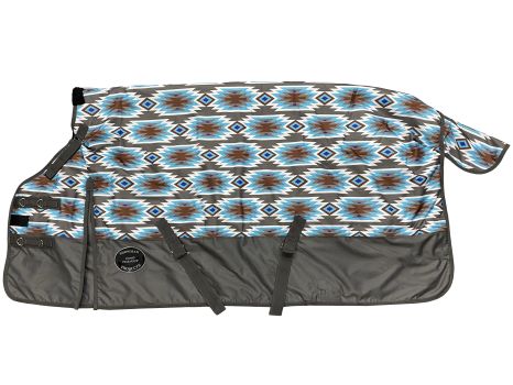 Showman Southwest Print 1200D Waterproof and Breathable Turnout Blanket - PONY/YEARLING 48"- 54"