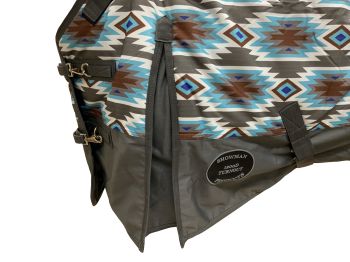 Showman Southwest Print 1200D Waterproof and Breathable Turnout Blanket - FOAL&#47;MINI 36"-40" #4