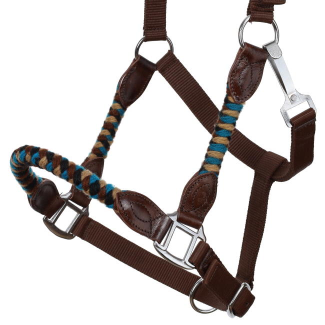 Showman Desert Dawn Mohair Wool Nose and Cheek Halter #2