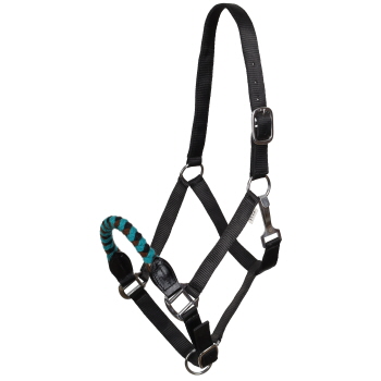Showman Tealwood Mohair Wool Nose Halter with Lead