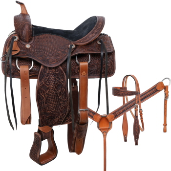Homestead Pleasure Style Saddle Set - 15, 16 Inch