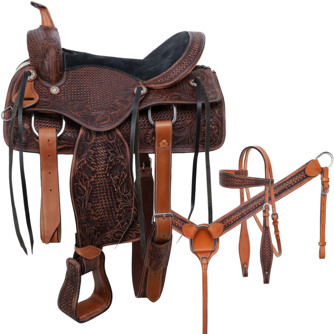 Homestead Pleasure Style Saddle Set - 15, 16 Inch