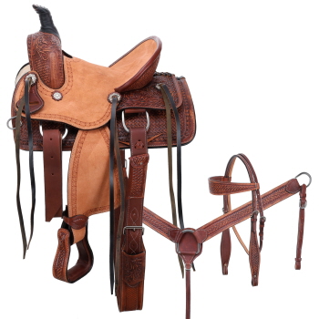 Timber Rose Youth Roper Style Saddle Set - 12, 13, 14 Inch