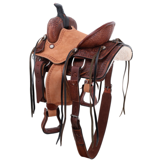 Timber Rose Youth Roper Style Saddle Set - 12, 13, 14 Inch #3
