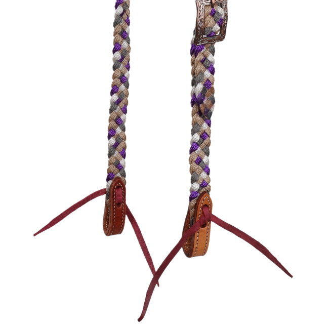 Showman Violet Valley One Ear Mule Tape Headstall #3