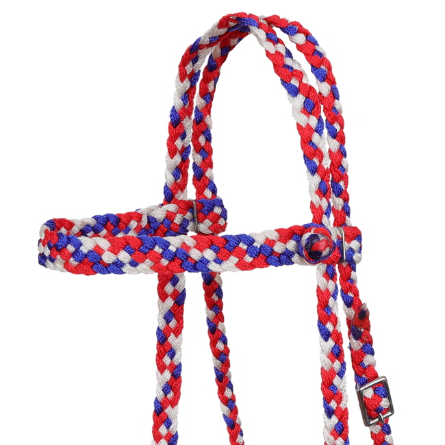 Showman Patriotic Browband Mule Tape Headstall #2