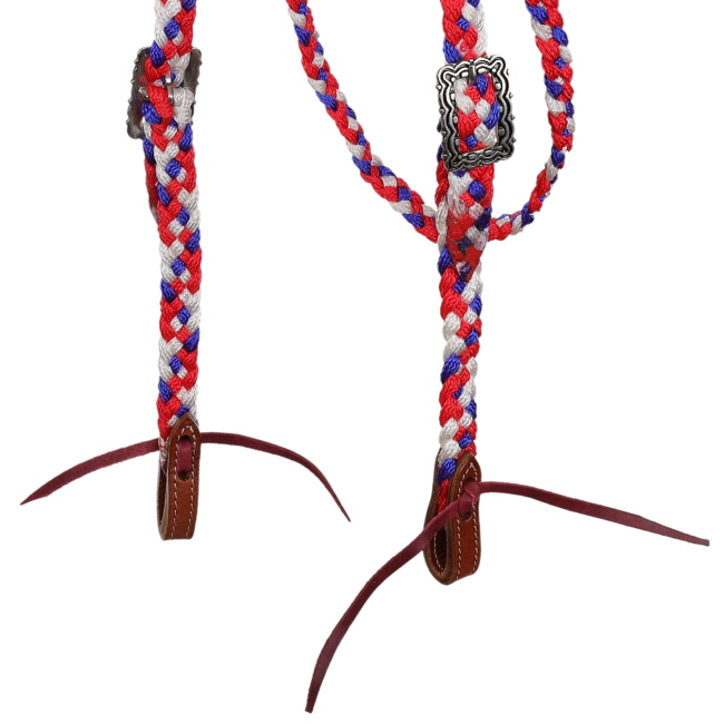 Showman Patriotic Browband Mule Tape Headstall #3