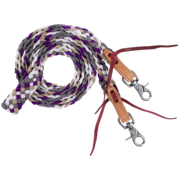 Showman 8' Violet Valley Mule Tape Contest Reins