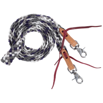 Showman 8' Gunmetal Mule Tape Contest Reins