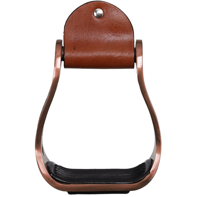Showman High Stakes Aluminum Stirrups - Bronze #3