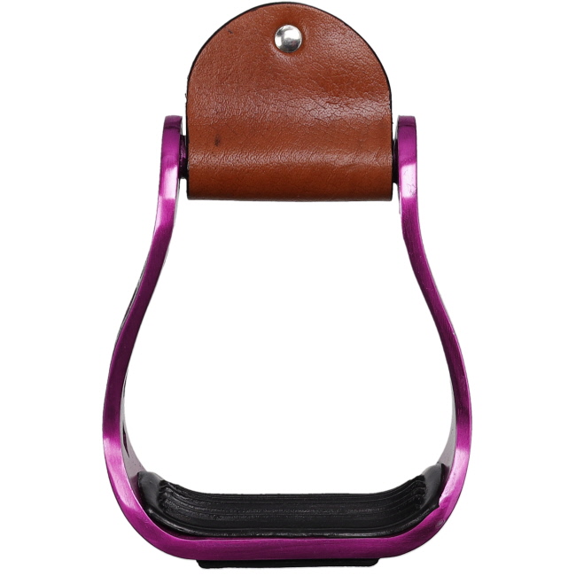 Showman High Stakes Aluminum Stirrups - Pink #3