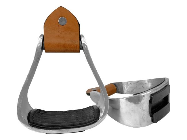 Pony&#47;Youth Aluminum Stirrups With Rubber Tread
