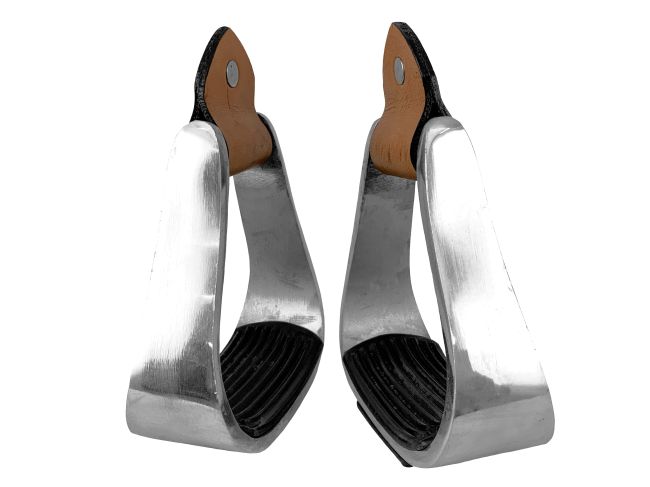 Pony&#47;Youth Aluminum Stirrups With Rubber Tread #2