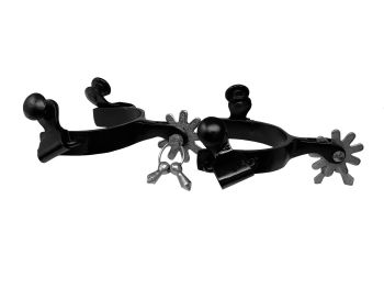 Showman Black Steel Toddler Jingle Bob Spur #3