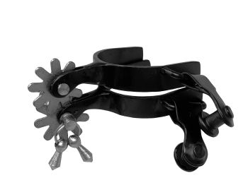 Showman Black Steel Toddler Jingle Bob Spur