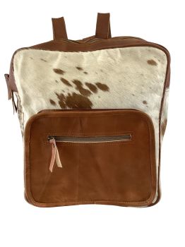 Klassy Cowgirl Naturally Classic Cowhide Leather Upcycled Backpack Bag
