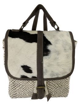 Klassy Cowgirl Diamond Weave Upcycled Backpack Bag