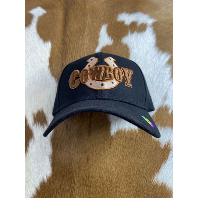 Cowboy Horseshoe Embroidered Baseball Cap #3