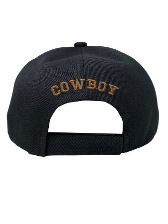 "100% Real Cowboy YEE HAW" Leather Patch Baseball Cap #2