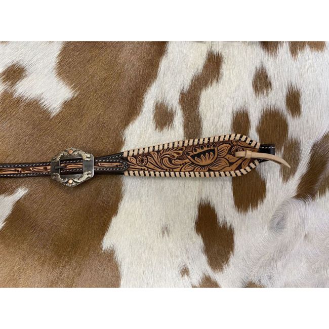 Showman Lotus Argentina Cow Leather One Ear Headstall #3