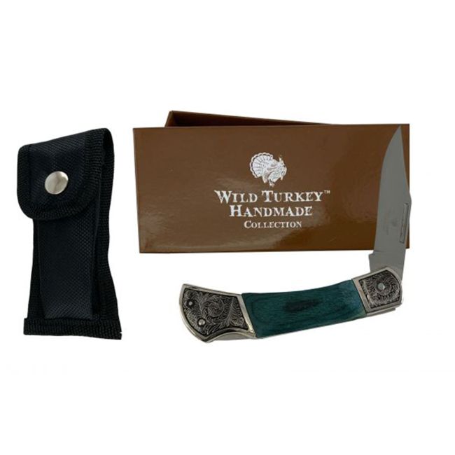 Wild Turkey-Handmade Collection Wood Handle Stainless Steel Pocket Knife #2